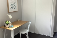 BWD2 Door Set White Vinyl with White Frames