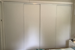 BWD4 Door Set White Vinyl with White Frames