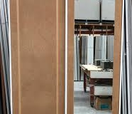 Colonial 1 Door Option raw with Mirror Insert