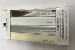 STANDARD  FRAME-COLOURS-SAMPLE