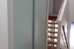 Soft White Opti Glass Doors