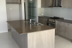 Split Panel Soft White Opti Glass Pantry Doors