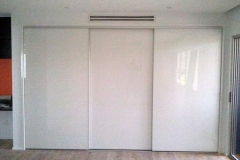 Frameless Superwhite Glass Sliding Robe Door Set