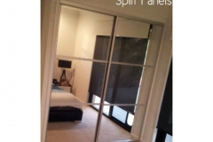 Split Panel Mirror Sliding Door Set