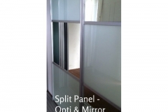 Split Panel OptiGlass Mirror Sliding Robe Door Set