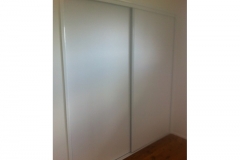 Glacier White Vinyl Sliding Robe Doors