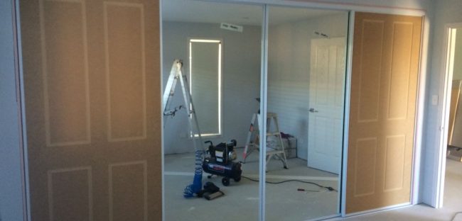 How to replace wardrobe doors with sliding doorss