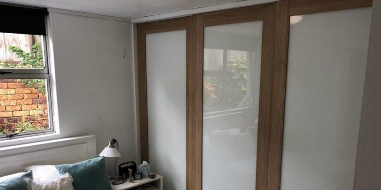 wardrobe doors with wooden frames